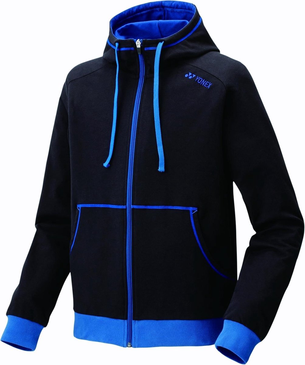 Yonex Trainingspak Hoody 32010ex Unisex Zwart/blauw Maat L