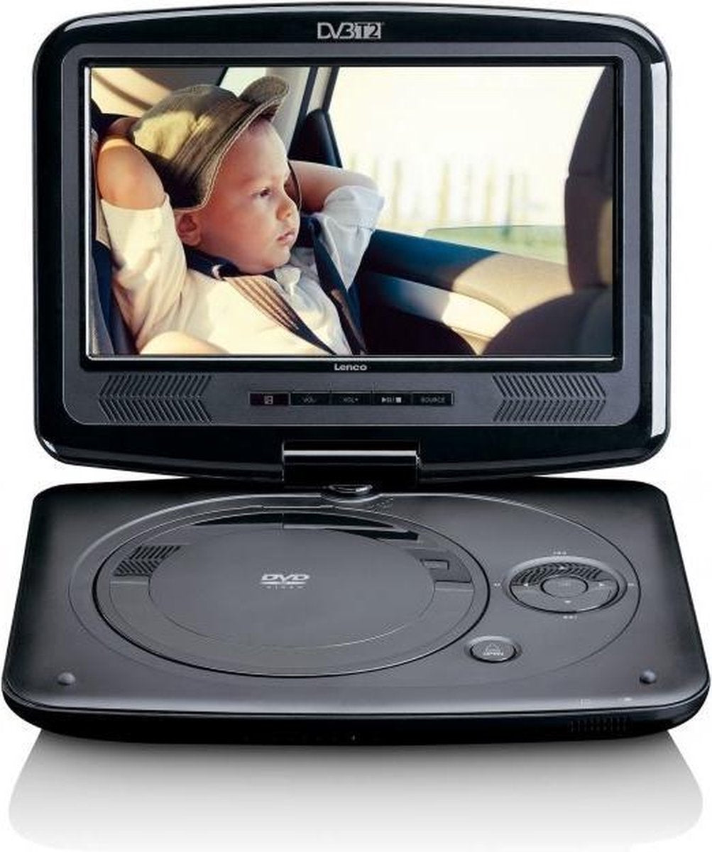 Lenco DVP-9463 - Portable DVD-speler met DVB-T2 - 7 inch - Zwart