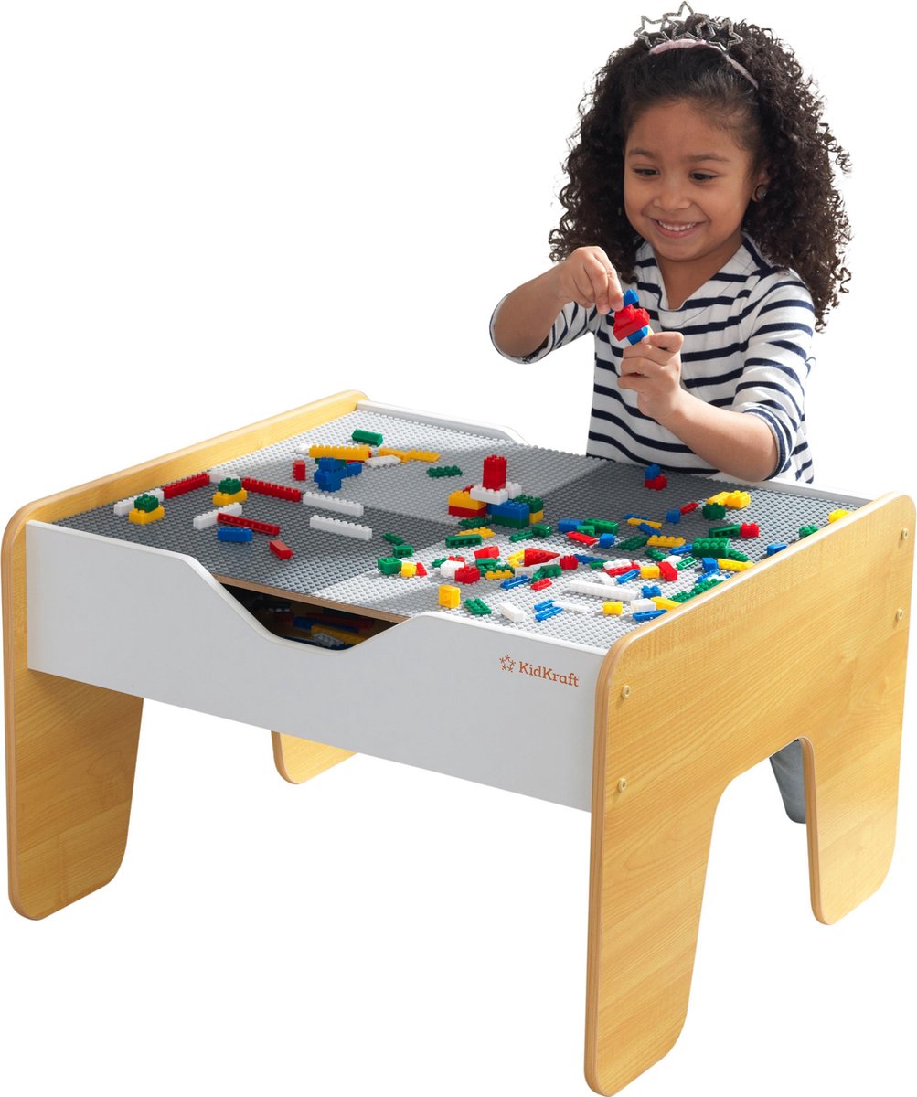 Marketwide 2-in-1 Activity Table with Board - Gray and White
