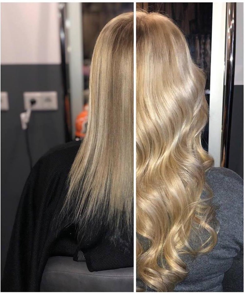 Clip IN Extensions Europees haar dikke&volle punten blond mix 50cm 120gram