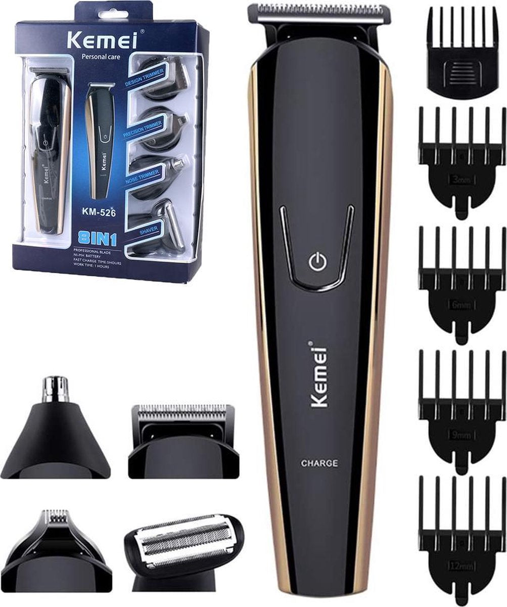 Kemei - Tondeuse Mannen – Baard en Neus Trimmer – Draadloos  - Precisietrimmer - Lichaamstrimmer
