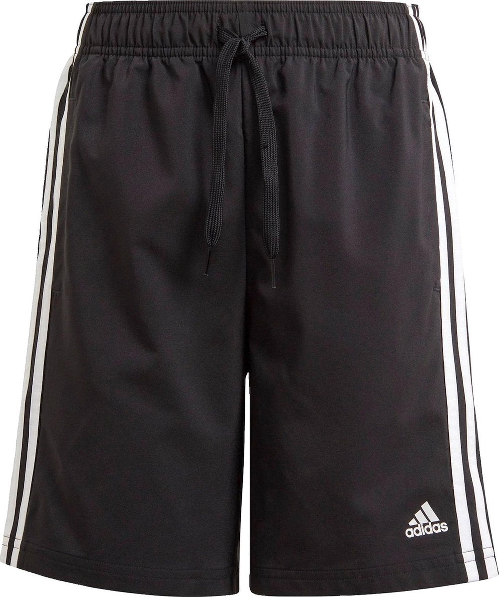 adidas adidas Essentials 3-stripes Sportbroek - Maat 128  - Unisex - zwart - wit