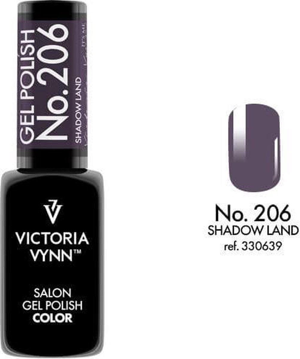 Gellak Victoria Vynn™ Gel Nagellak - Salon Gel Polish Color 206 - 8 ml. - Shadow Land