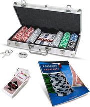 PRO® Pokerset 300|Inclusief Pokergids|Inclusief koffer|Poker Chips|Fiches|Speelkaarten|Black Jack