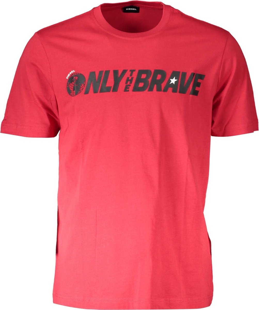 Diesel T-shirt Rood 2XL Heren