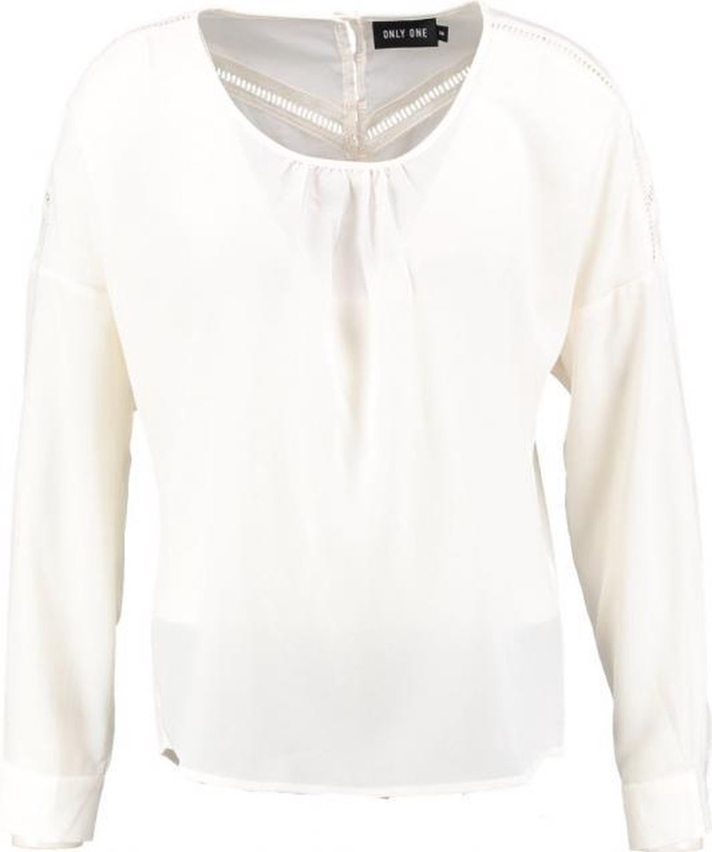 Only ecru blouse polyester - Maat 34