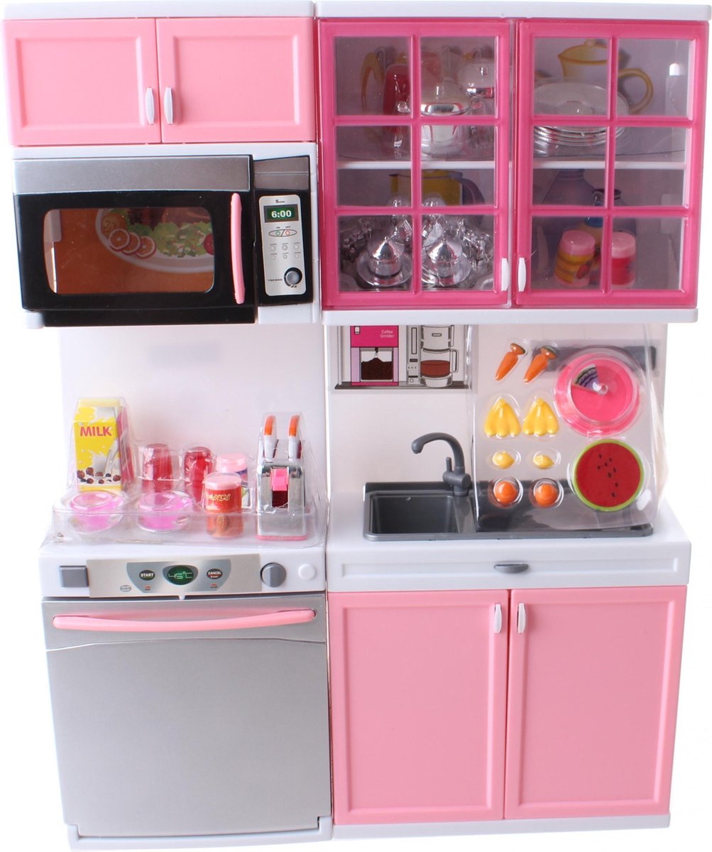 Toi-toys Tienerpopkeuken Licht En Geluid 30 Cm Roze