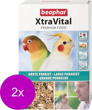 Beaphar Xtra Vital grote Parkiet - 2 St à 500 gr - Vogelvoer