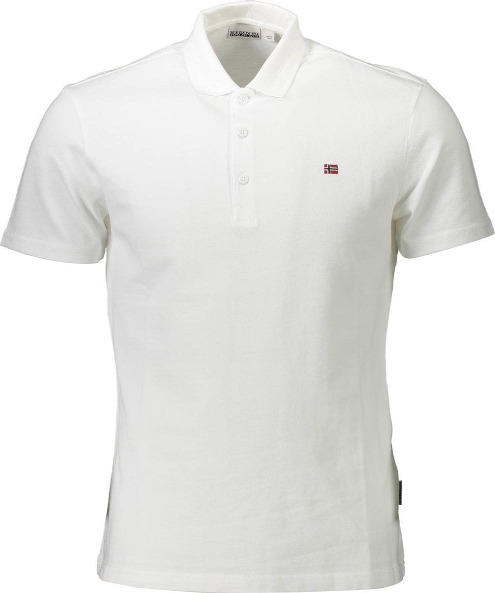 Napapijri Polo Ealis Korte Mouw Wit (NP0A4FA3 - 0021)