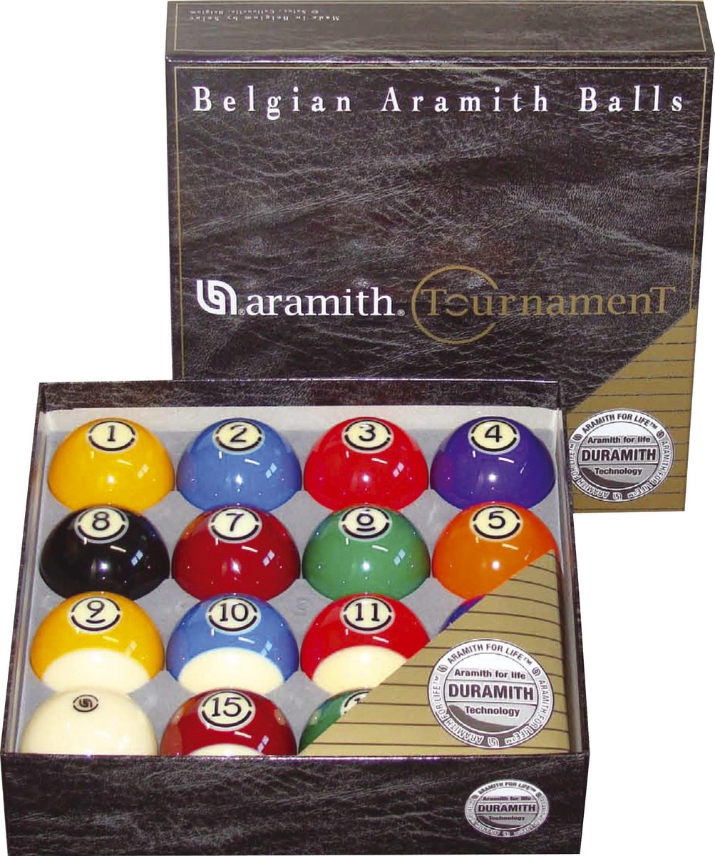 Aramith US Tournament poolballen set 57.2mm