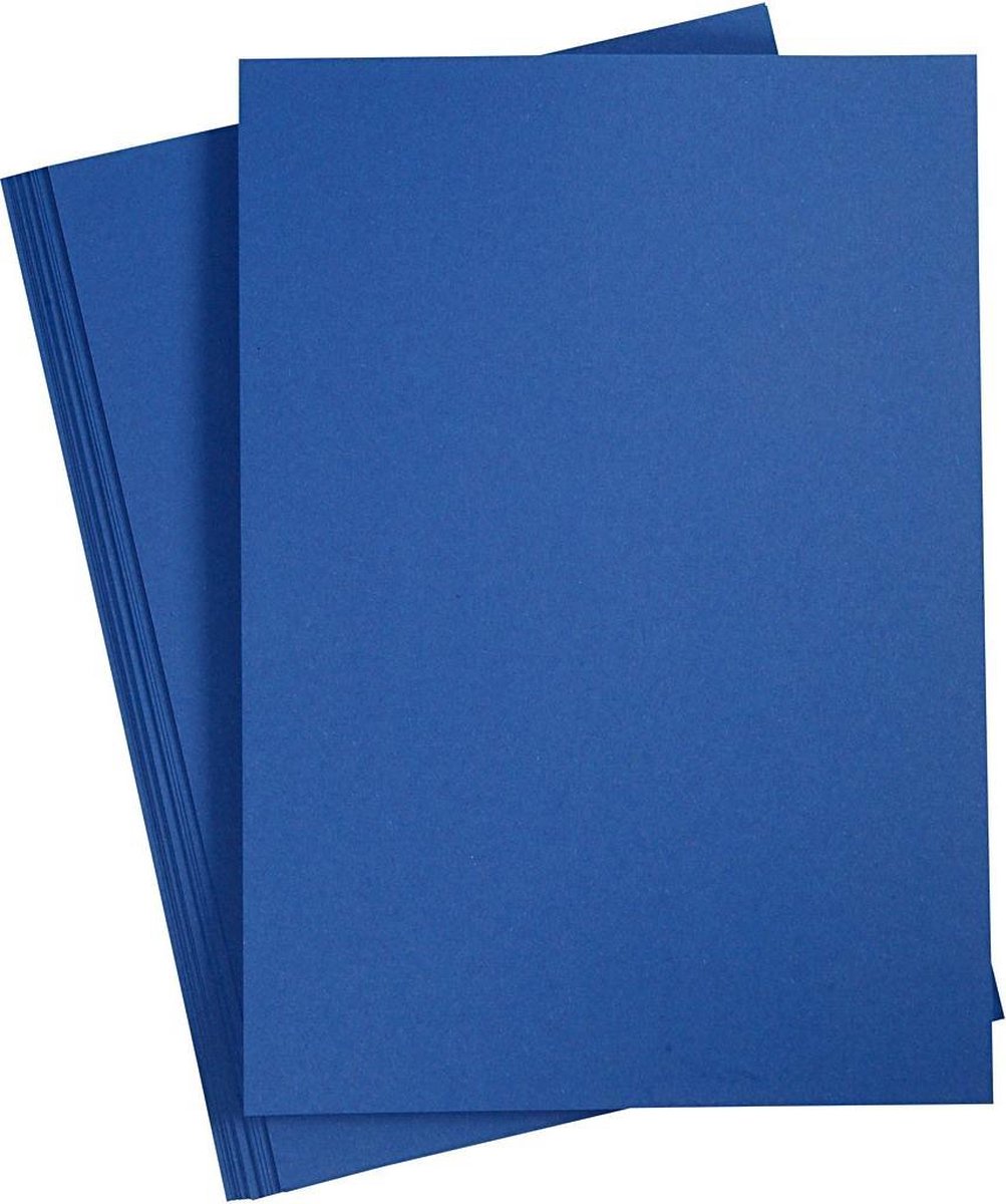 Colortime Karton Donkerblauw A4 180 Gram 20 Vellen