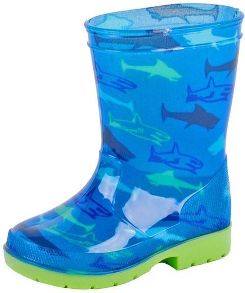 Regenlaars Gevavi Boots | Haai Kinderlaars PVC | Maat 35 | Blauw