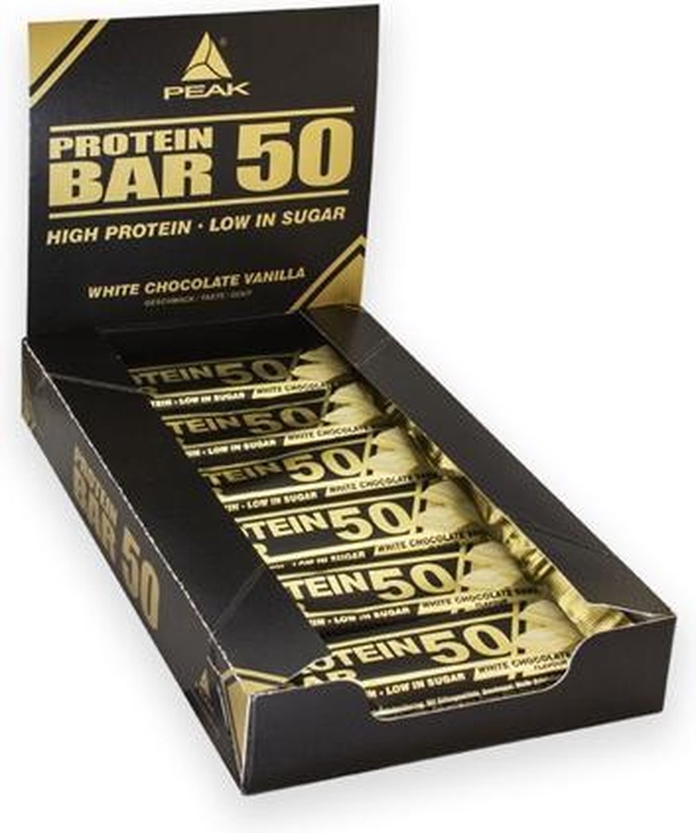 Peak - Protein Bar 50 (12x50g) White Chocolate Vanilla