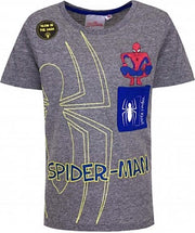 Spiderman shirt glow in the dark grijs 98