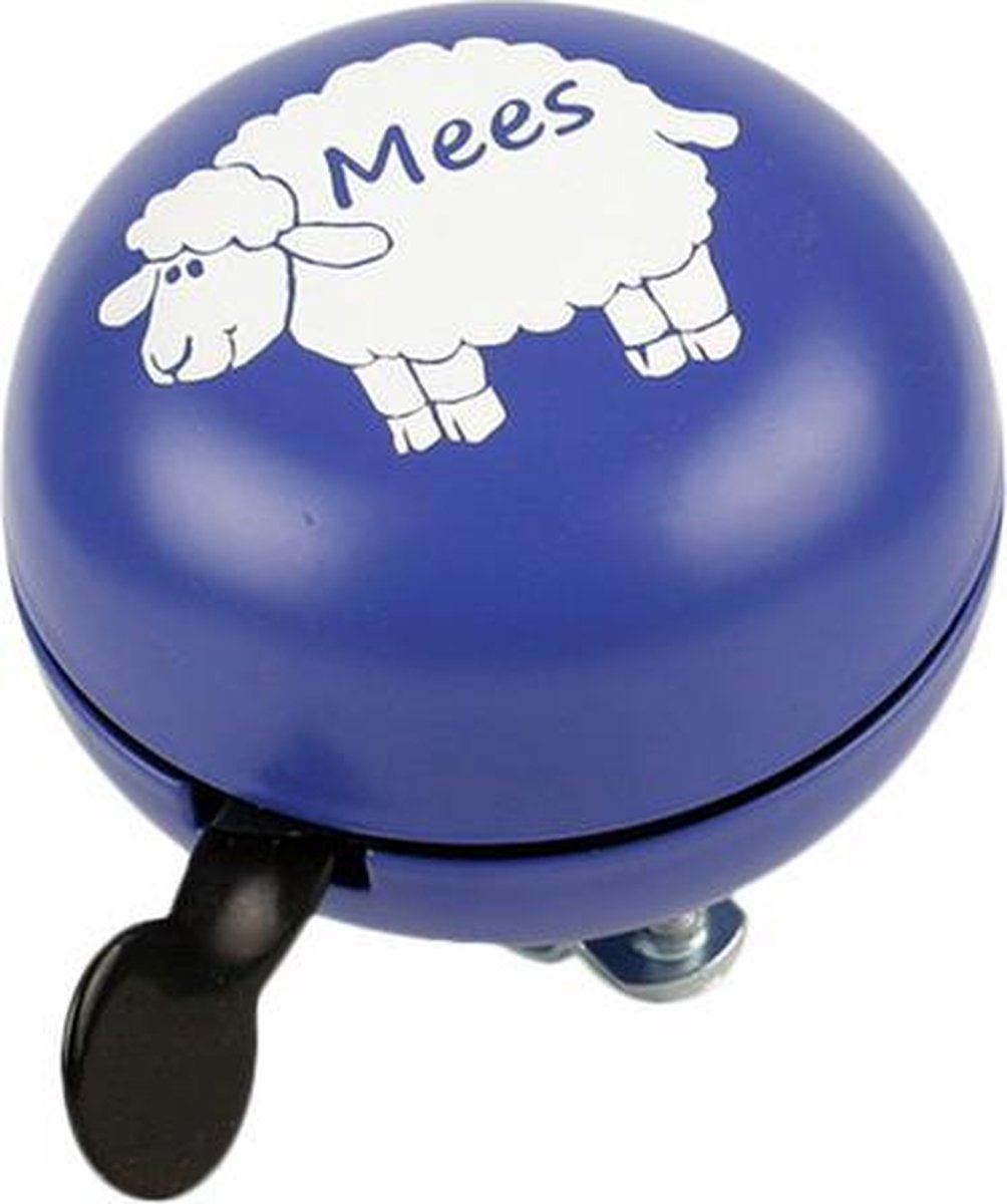 Leuk kado met naam ding dong fietsbel 80 mm - paars
