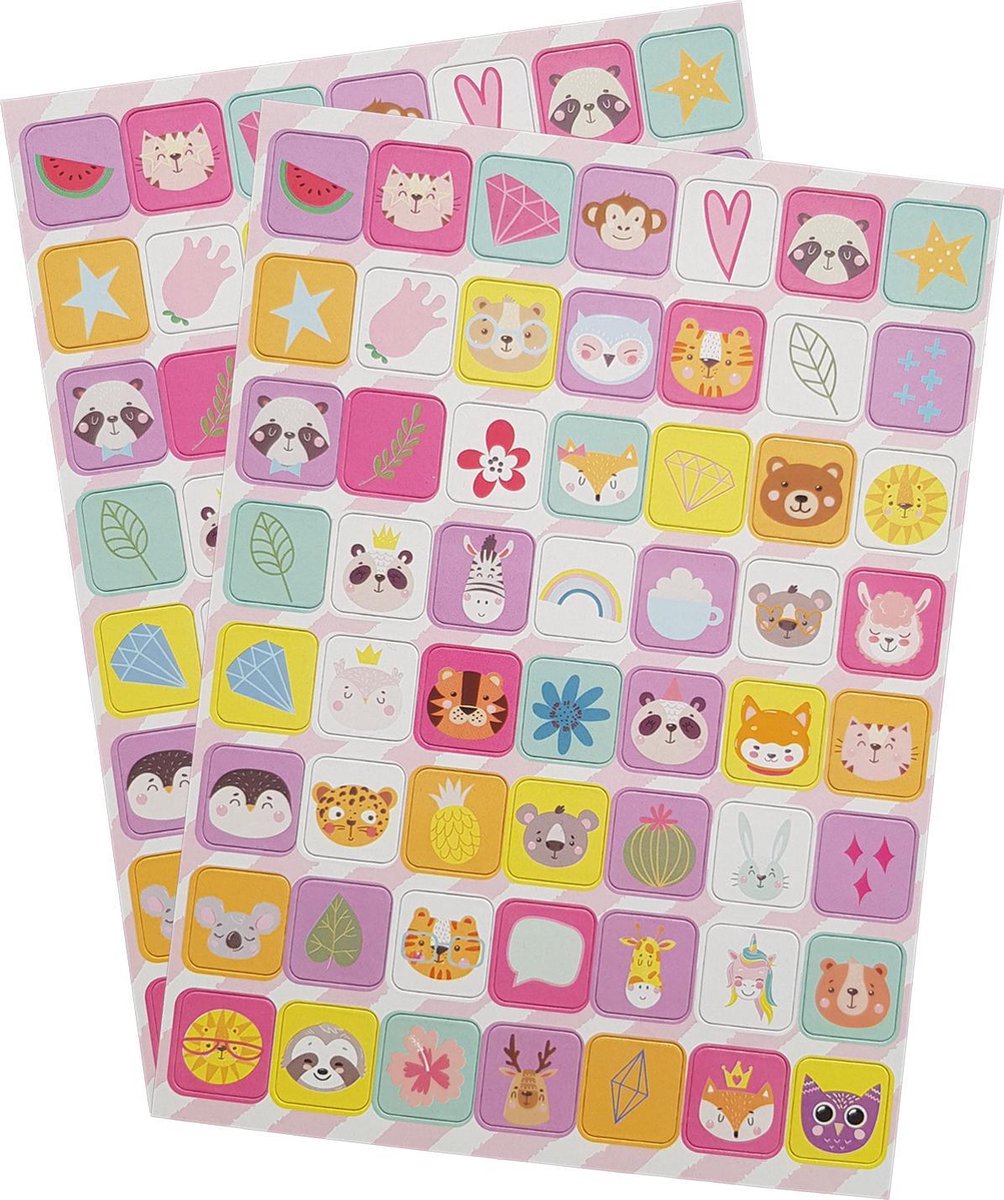 Stickers 112 stuks “Safari”