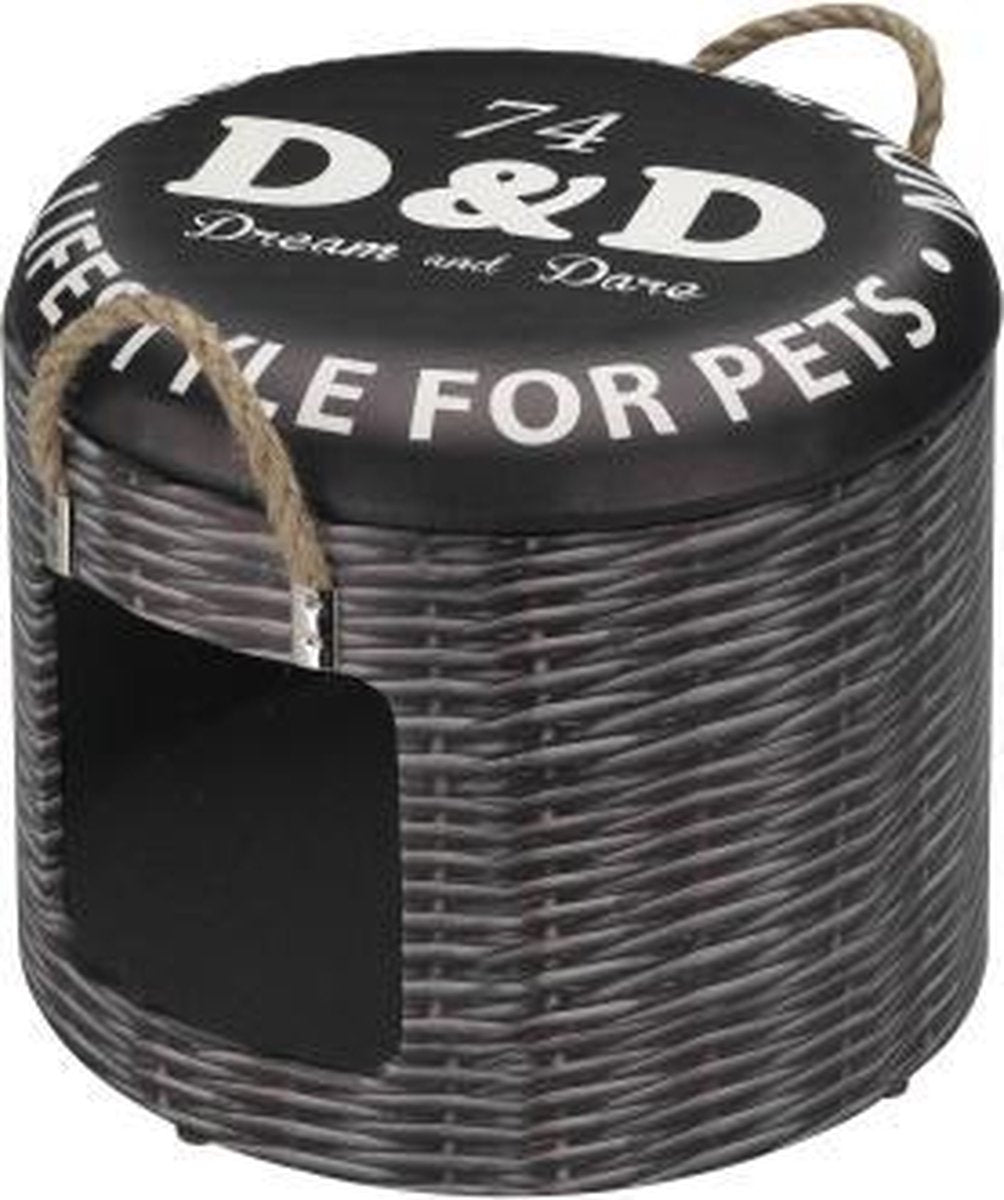 Petbox rattan kattenhuisje M - 35x34CM