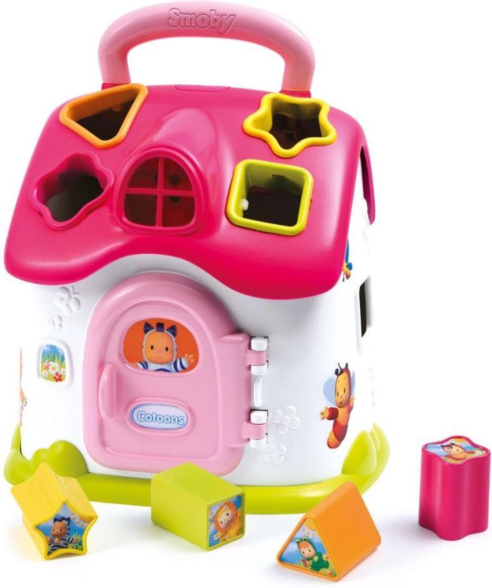 Smoby Cotoons Vormen sorteerhuis roze 110402