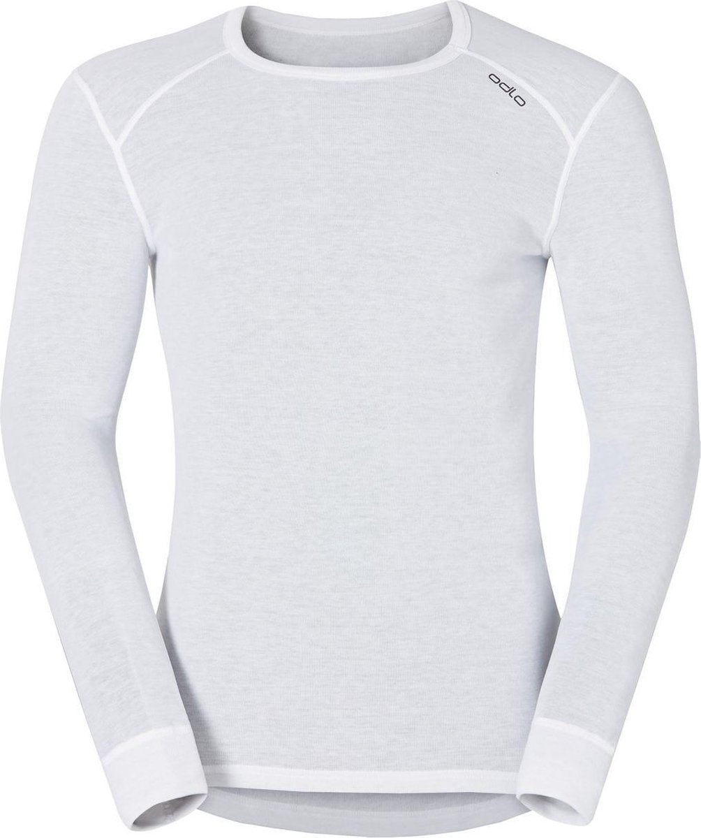 Odlo Bl Top Crew Neck L/S Active Warm Heren Thermoshirt - White - Maat M