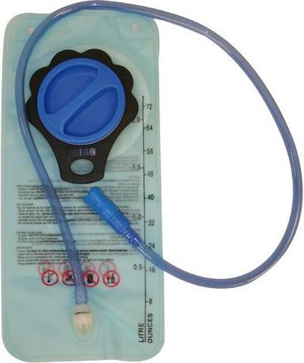Abbey Camp Watercontainer met Drinksysteem - 2 Liter - Transparant