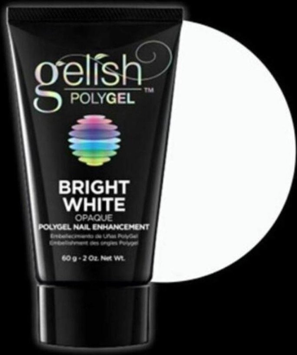 Gelish POLYGEL Nail Enhancement Bright White - 2 oz / 60 g
