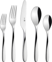 Sola Twist Bestekset 8 persoons - 70 delig - Zilverwit Edelstaal 18/10