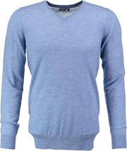 Dstrezzed dunnere zachte lichtblauwe trui fine merino - Maat XL