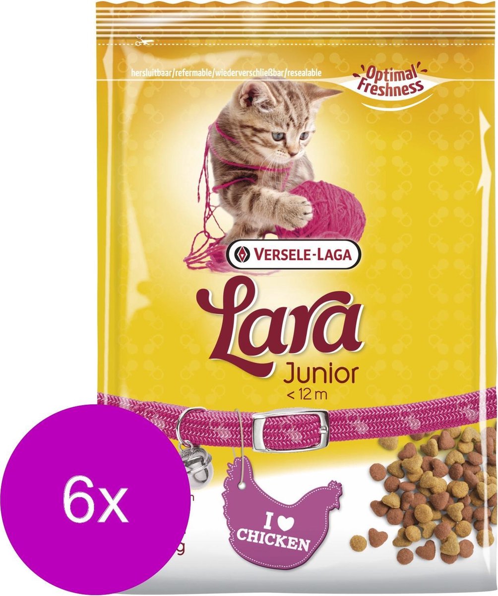 Lara Junior Kip - Kattenvoer - 6 x 350 g