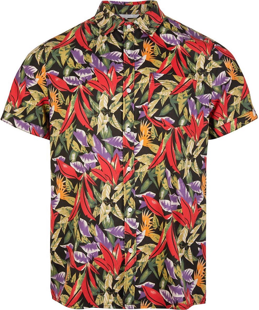 Fornia S Slv Shirt 1a1318 9900 Black Aop