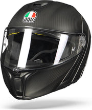 Agv Sportmodulartive Carbon Zilver Systeemhelm - Motorhelm - Maat XXXL