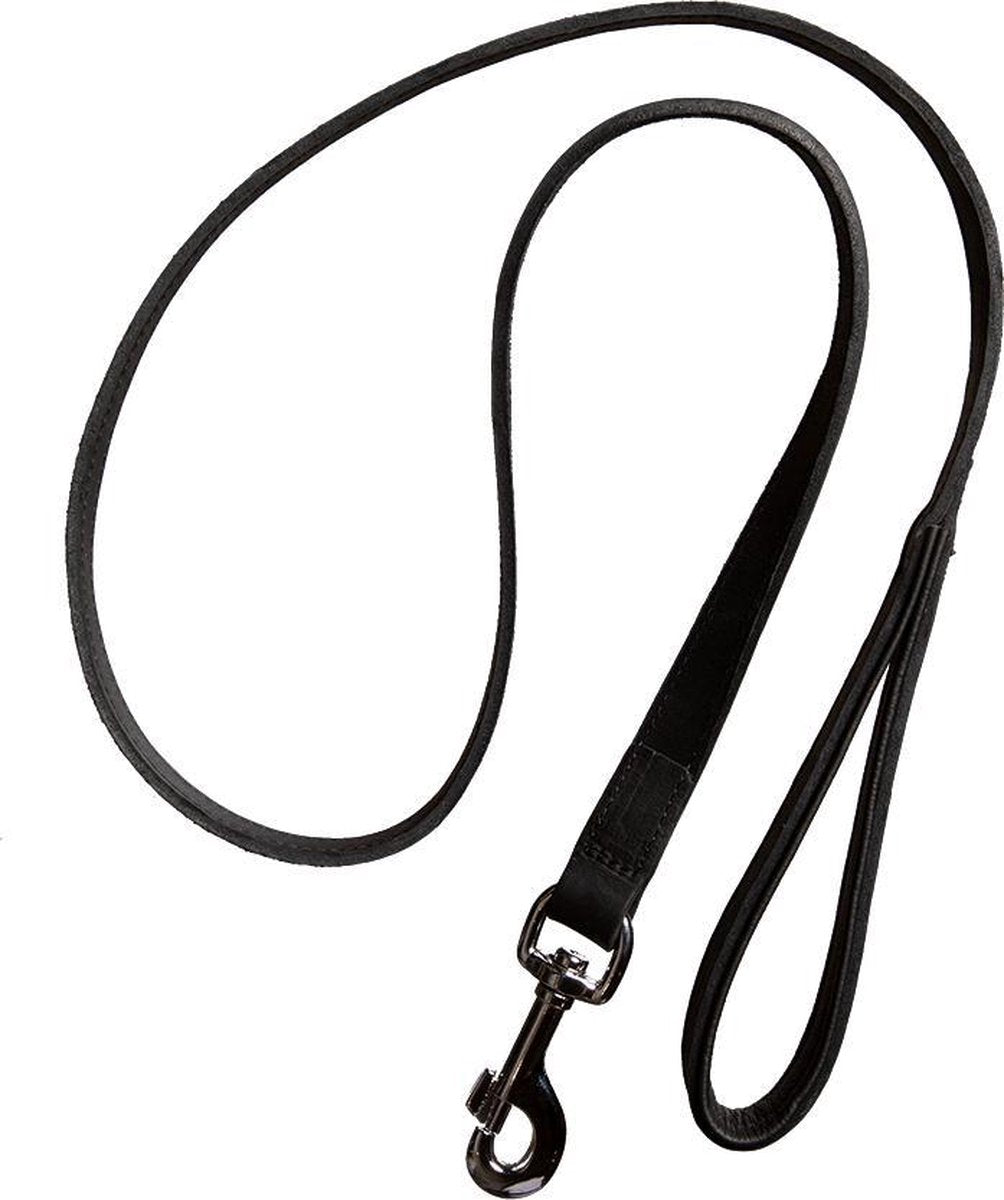 Habitat Riem Vetleer Gevoerd Zwart 130x2