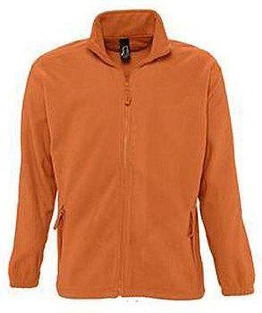 Oranje fleece vest  volwassenen L