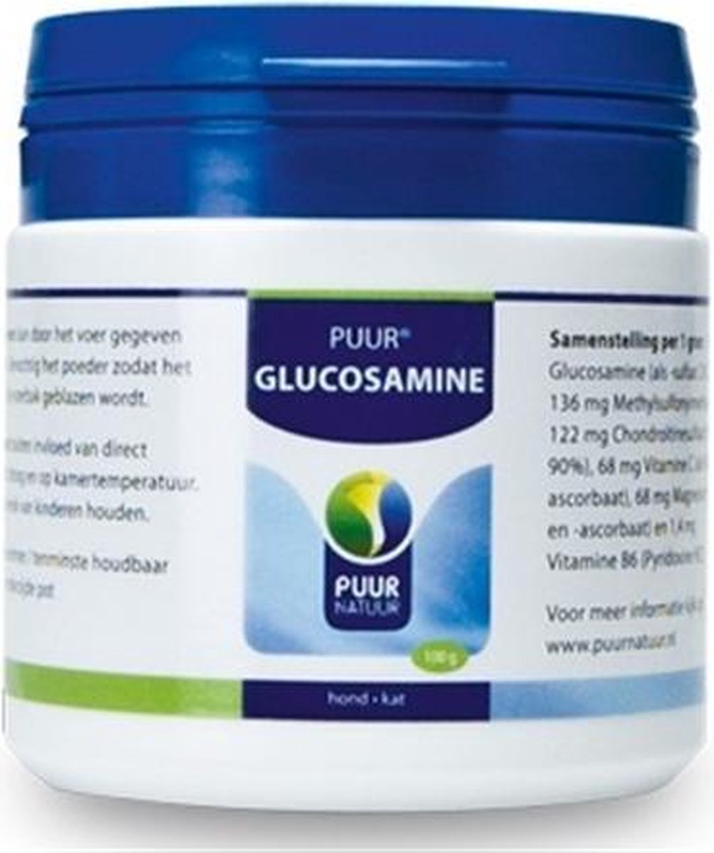 Puur glucosamine voor de hond en kat - 100 gr - 1 stuks
