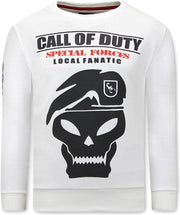 Local Fanatic Heren Sweater met Print - Call Of Duty - Beige - Maten: M