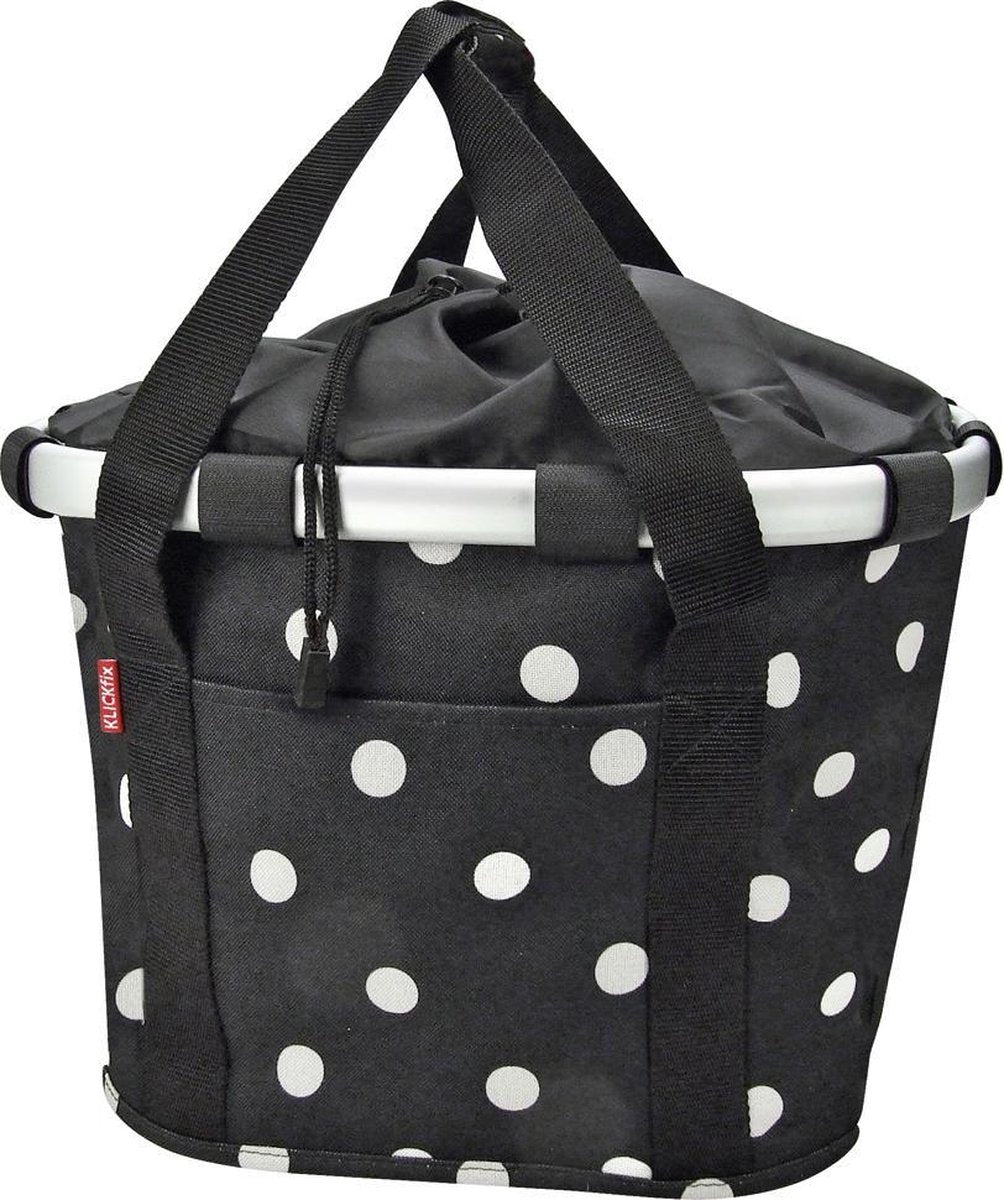 Mand reisenthel zwart dots klickfix - ZWART