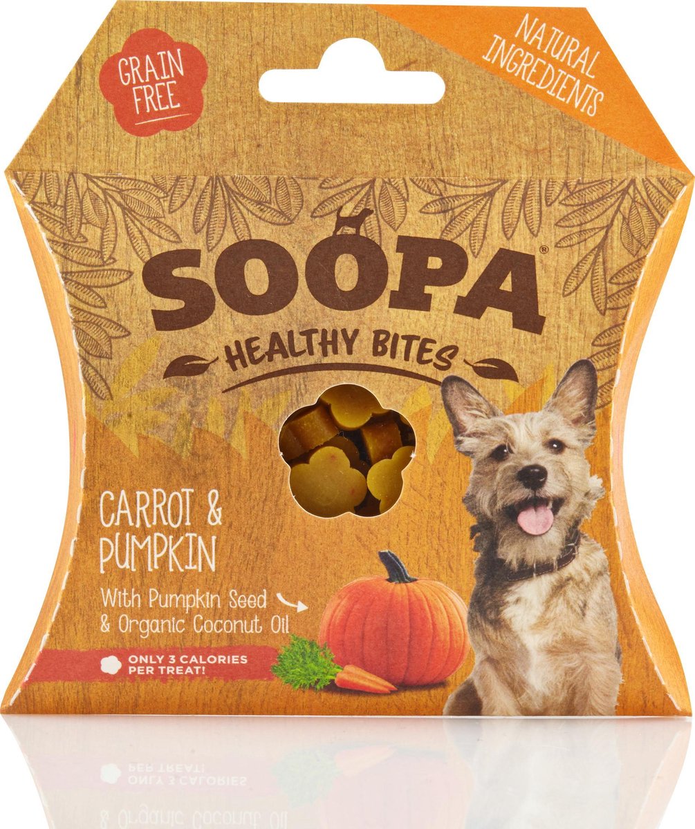 Soopa Gezonde Bites - Wortel & Pompoen  - 10x 50 gr