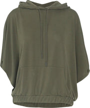 Cassis - Mouwloze sweater met capuchon - Kaki