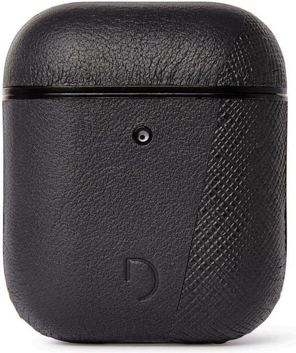 DECODED AirCase2 Split – AirPods 1 / 2 Full Grain Leren Case (Zwart)