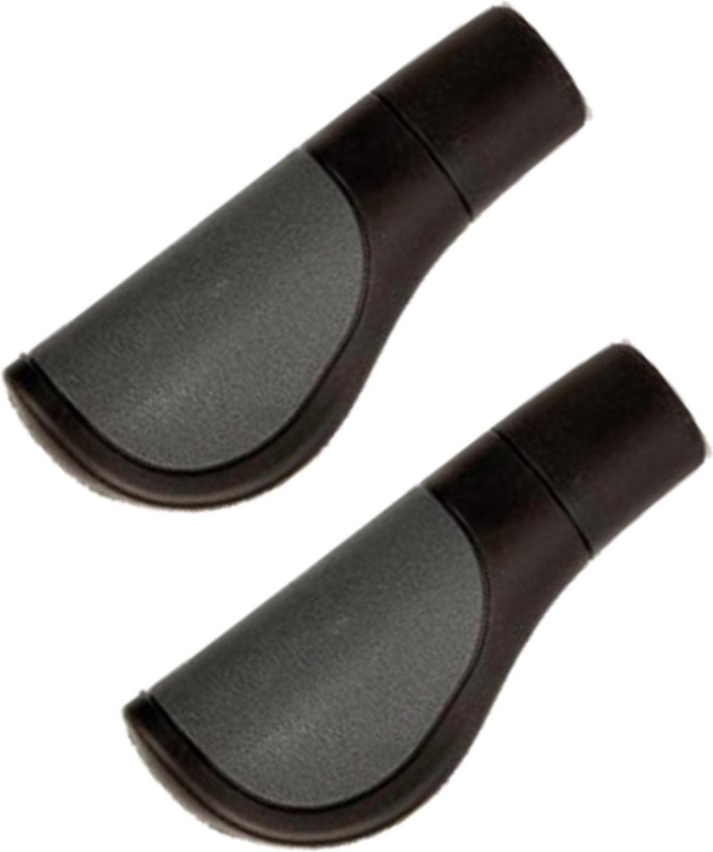 Merkloos Fietshandvatten - City Comfort - 115 mm. - Zwart/Grijs - 6 Stuks