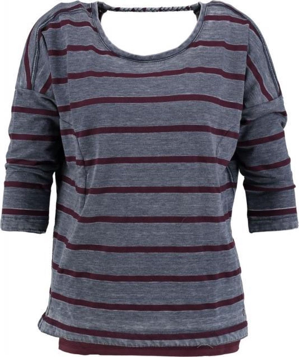Garcia blauwe sweater met top 3/4 mouw Maat - S