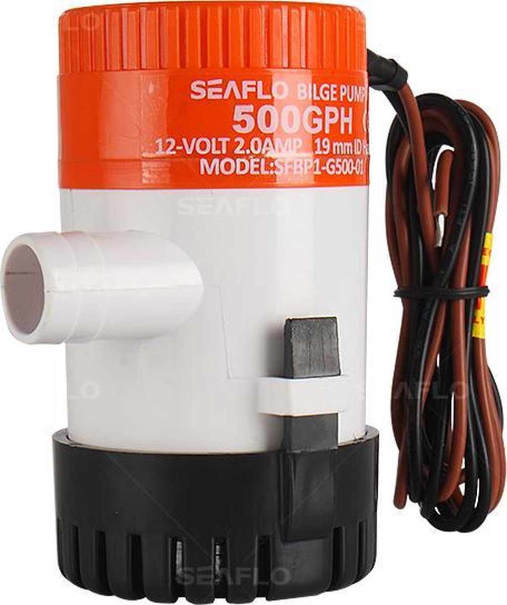SeaFlo bilgepomp 12volt 19mm 30 liter per minuut