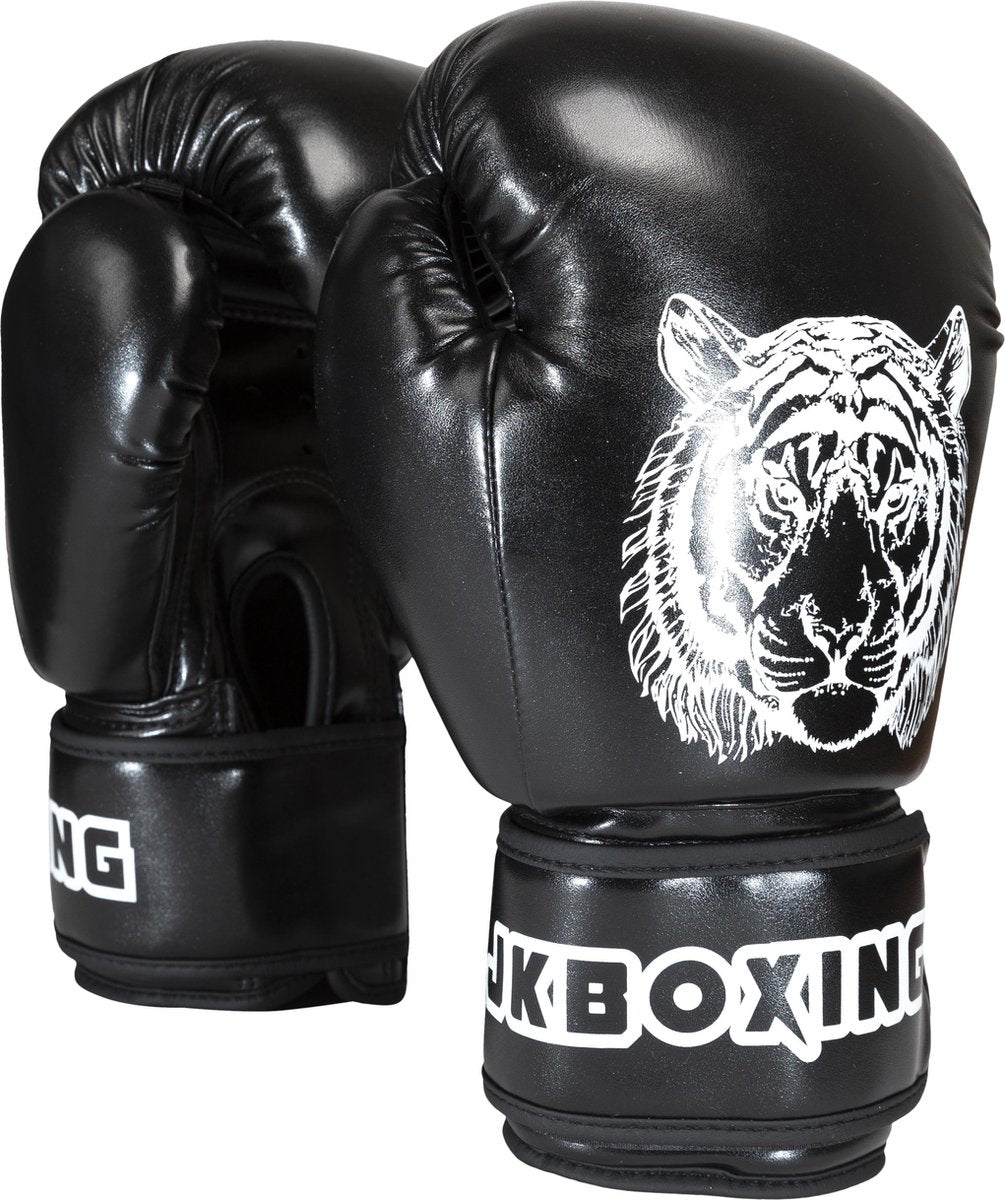 JKBOXING bokshandschoenen 16 oz. Zwart