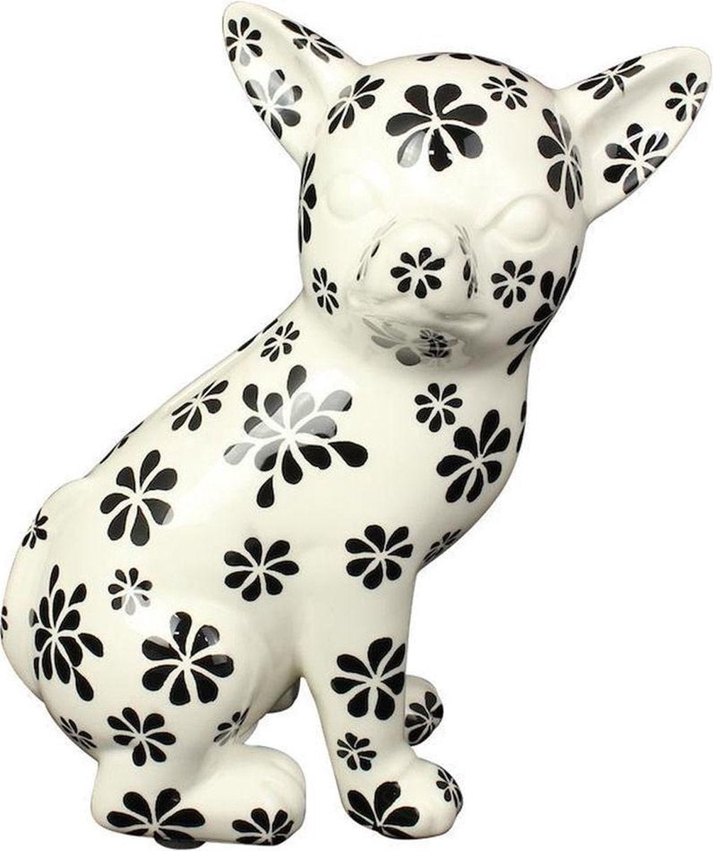 Pomme Pidou Chihuahua Nanou – (Wit met bloemen) Studio Design - Spaarpot