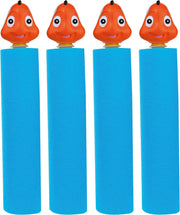 10x Lichtblauw vissen waterpistool/waterpistolen van foam 26