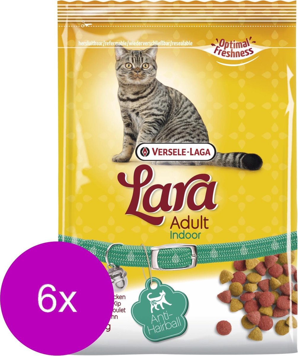 Lara Adult Indoor Kip&Eend - Kattenvoer - 6 x 350 g