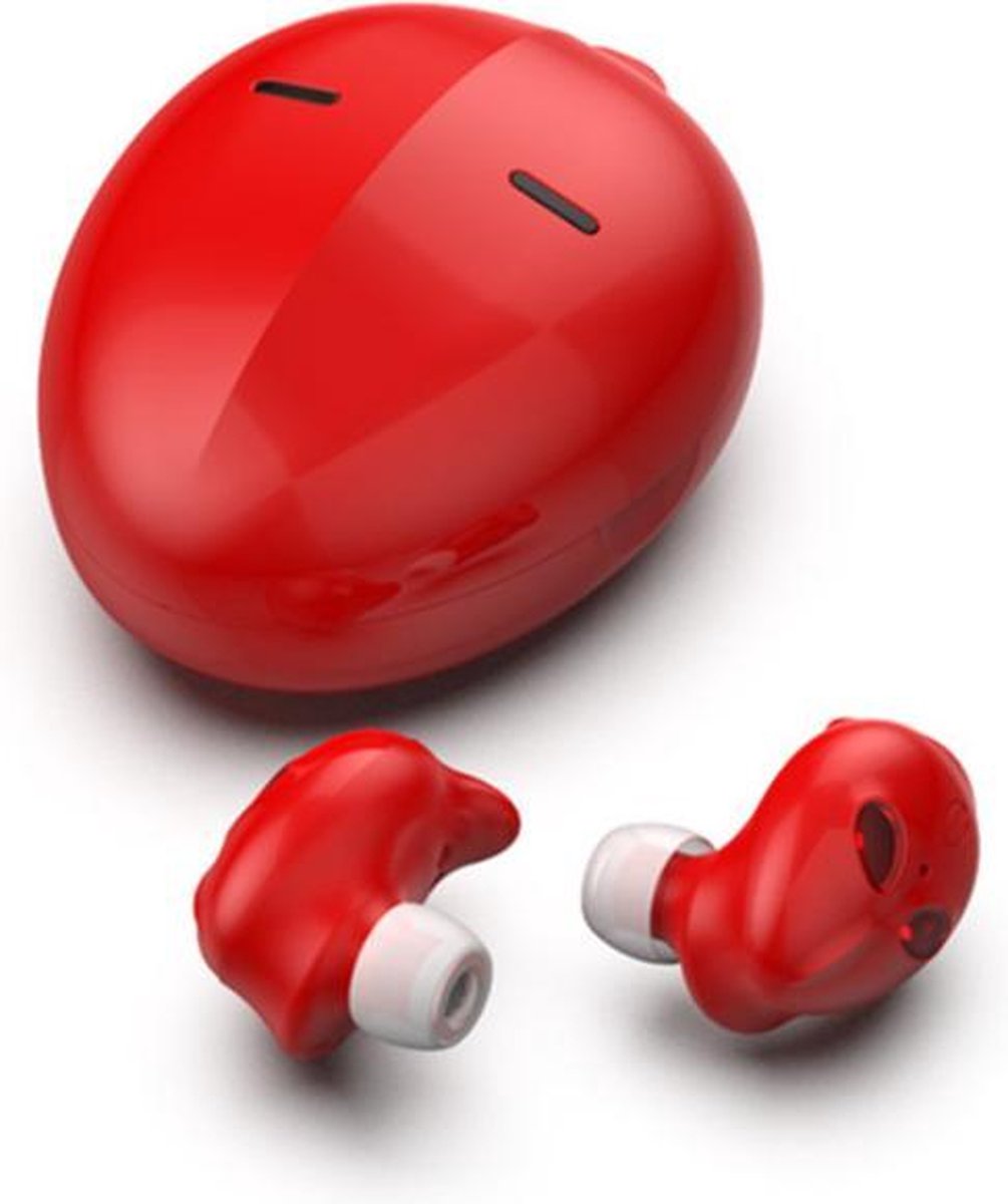SwatCore Alien bluetooth oordopjes / V20-SCA1 / Ferrari Rood / bluetooth 5.0 / draadloze oordopjes / Active Noise Cancelling / hoofdtelefoon / earphones / wireless earphones / touch screen  / oplaadbaar