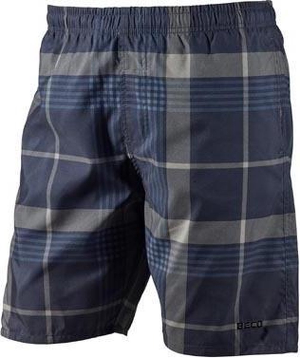 Beco Zwembroek Heren Polyester Donkerblauw/grijs Maat S