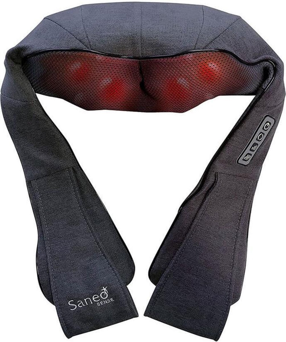 SaneoSENSE Nek en schouder massage band warmte infraroodfunctie