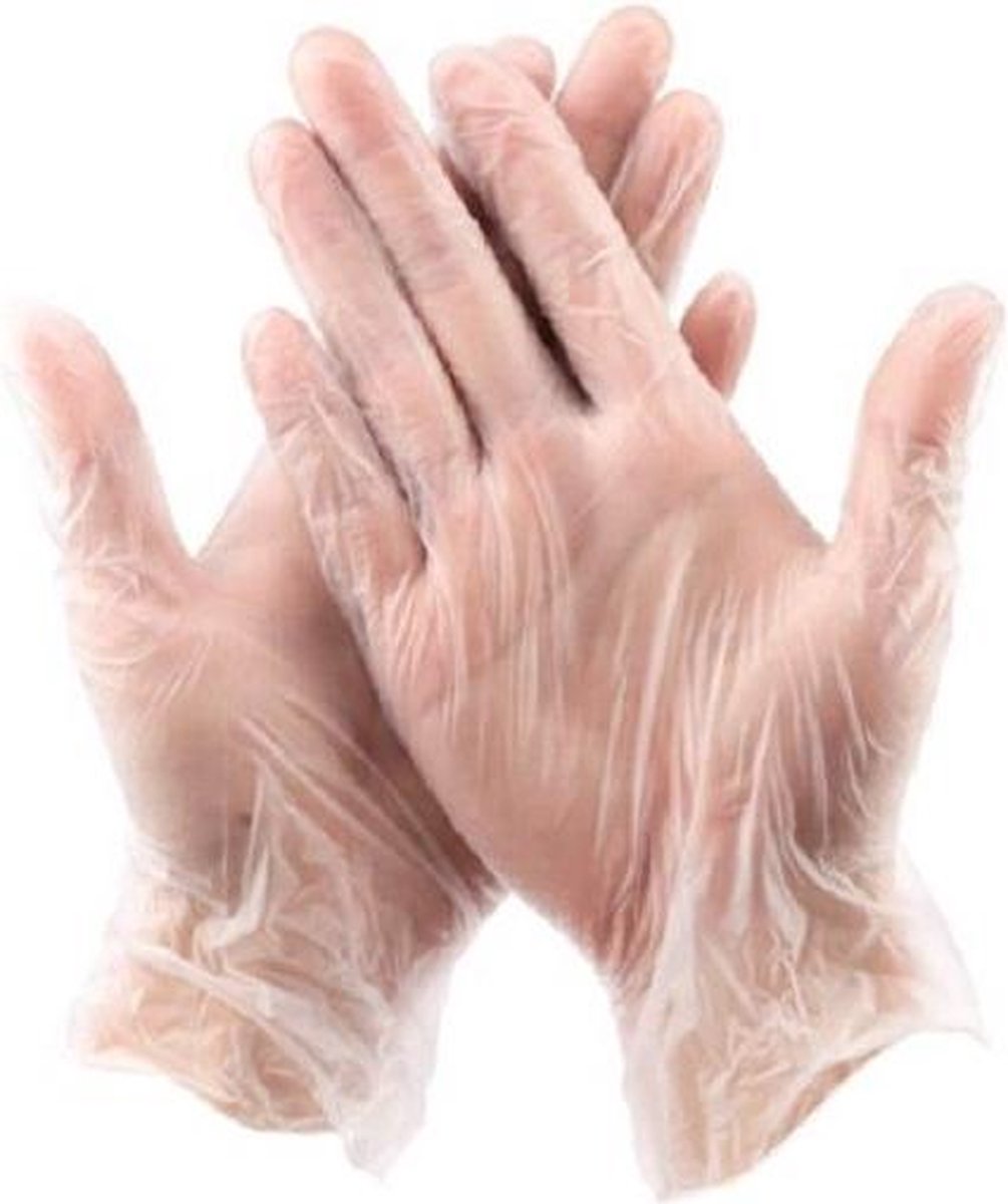 Wegwerp handschoenen - Vinyl handschoenen - Wit - Poedervrij - XL - doos 100 stuks