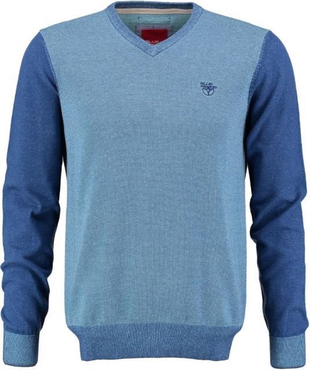 BlueFields blauwe trui katoen - Maat XL